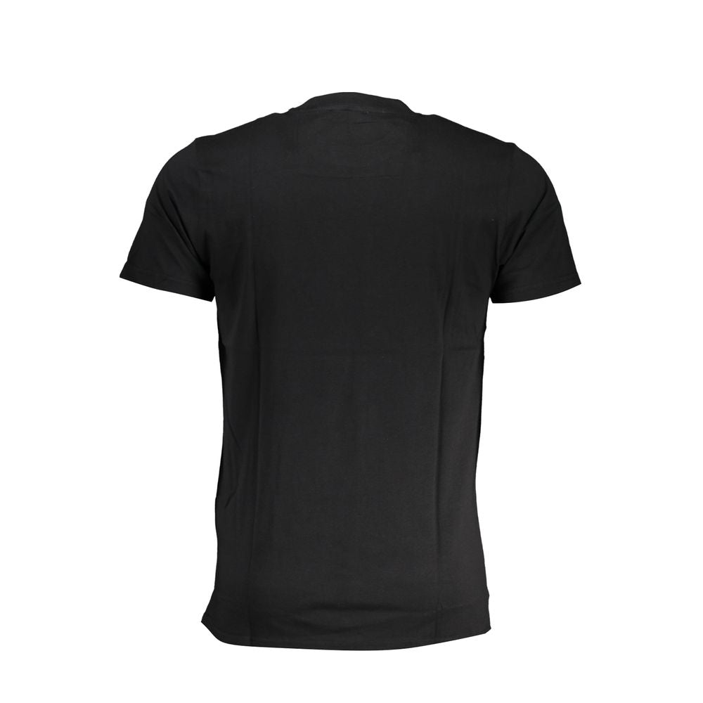 Schwarzes Baumwoll-T-Shirt der Cavalli Class