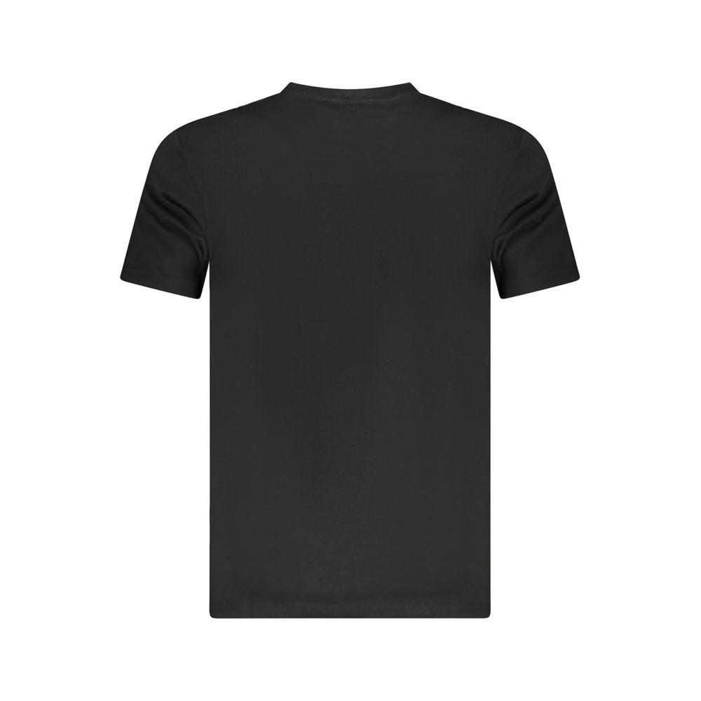 Cavalli Class Schwarzes Herren-T-Shirt aus Baumwolle
