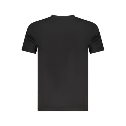Cavalli Class Schwarzes Herren-T-Shirt aus Baumwolle