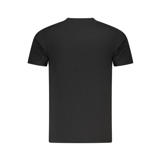 Cavalli Class Schwarzes Herren-T-Shirt aus Baumwolle