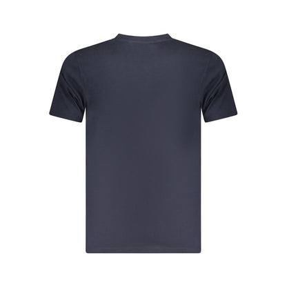 Cavalli Class Herren-T-Shirt aus blauer Baumwolle