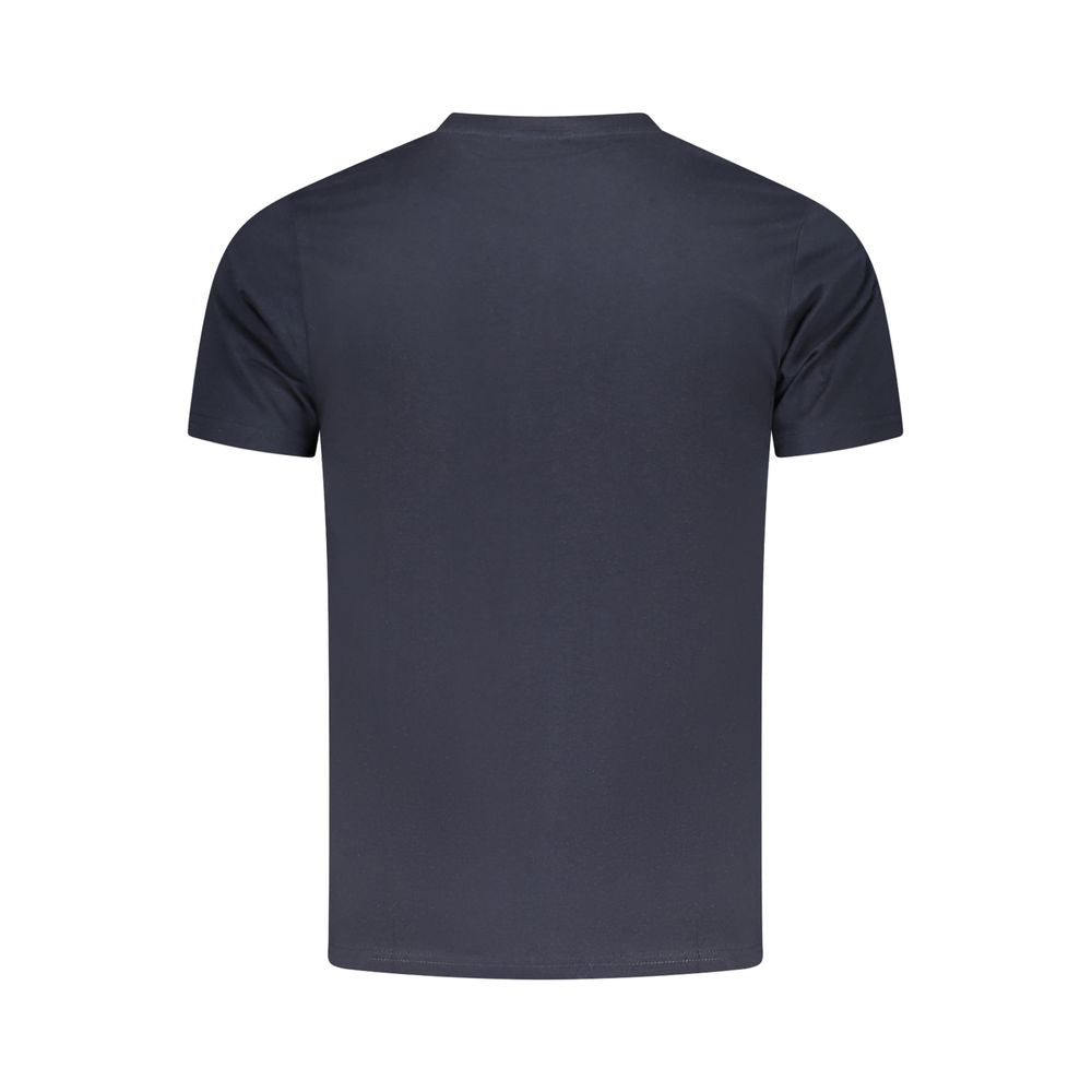 Cavalli Class Herren-T-Shirt aus blauer Baumwolle