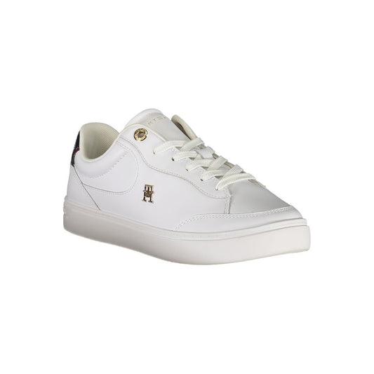 Tommy Hilfiger – Weiße Leder-Sneaker für Damen