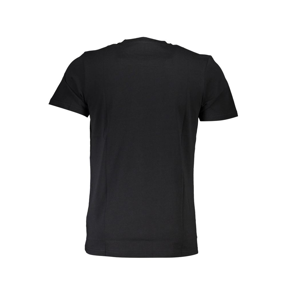 Cavalli Class Schwarzes Herren-T-Shirt aus Baumwolle