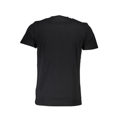 Cavalli Class Schwarzes Herren-T-Shirt aus Baumwolle