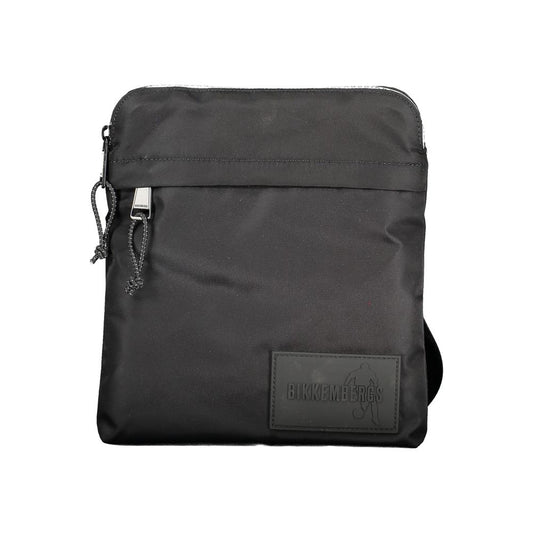 Bikkembergs – Schwarze Nylon-Umhängetasche