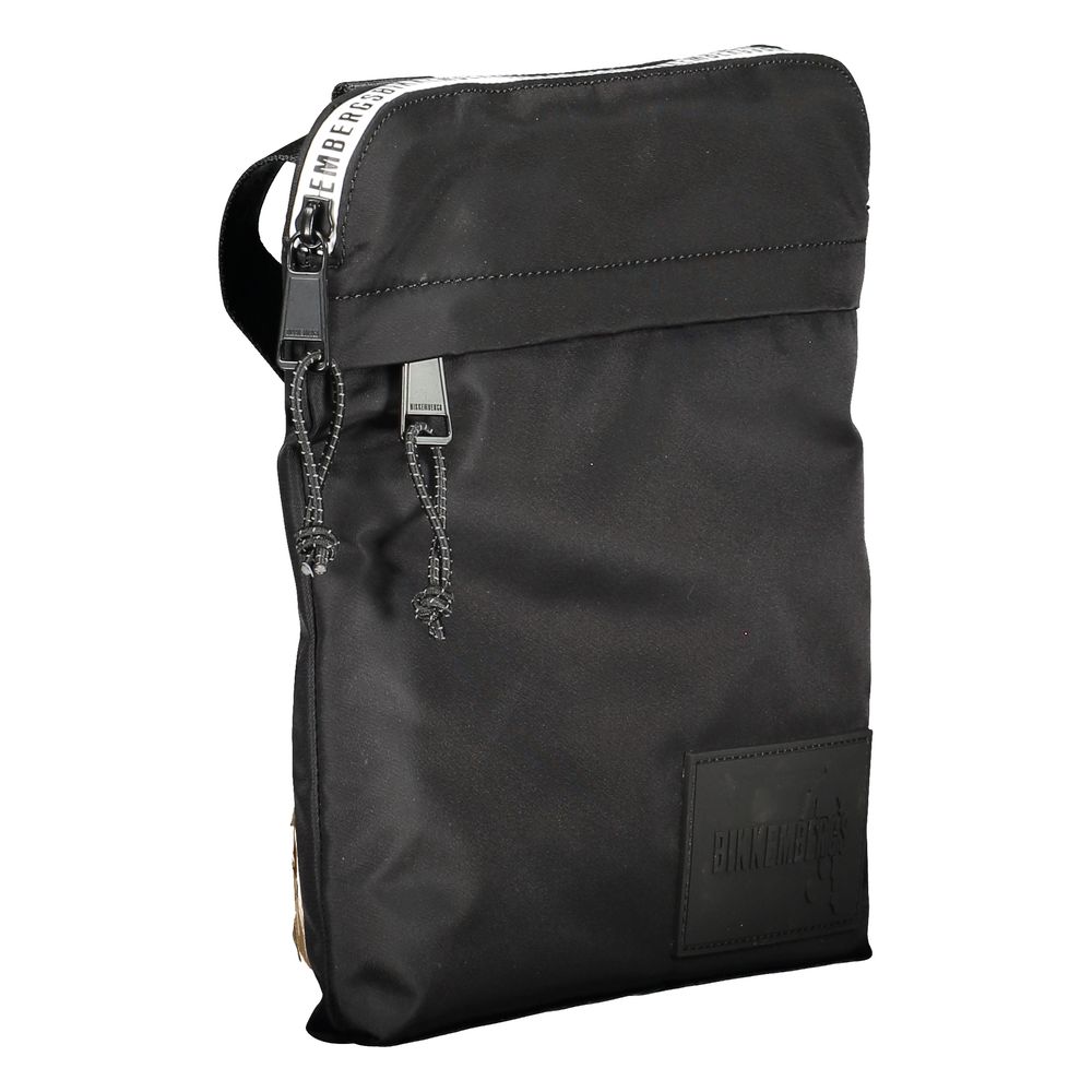 Bikkembergs – Schwarze Nylon-Umhängetasche