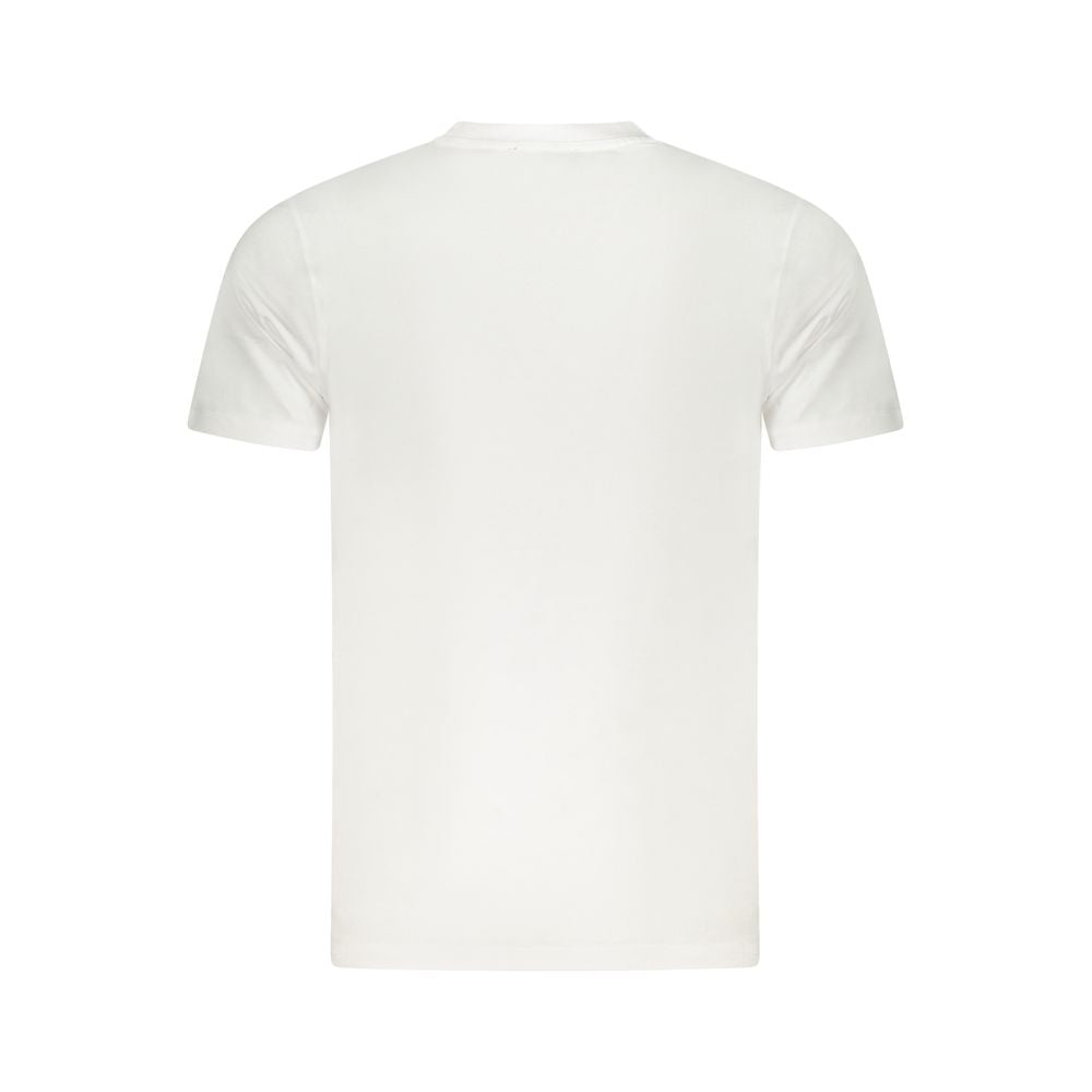 Cavalli Class Weißes Herren-T-Shirt aus Baumwolle