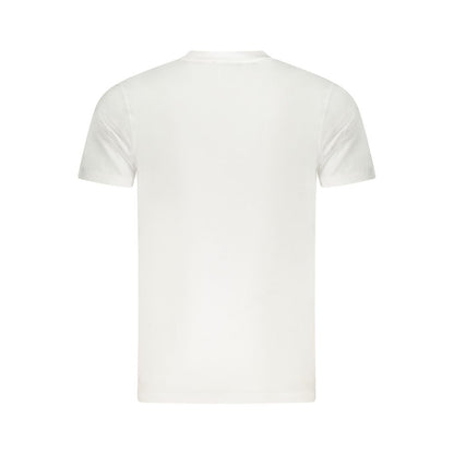 Cavalli Class Weißes Herren-T-Shirt aus Baumwolle