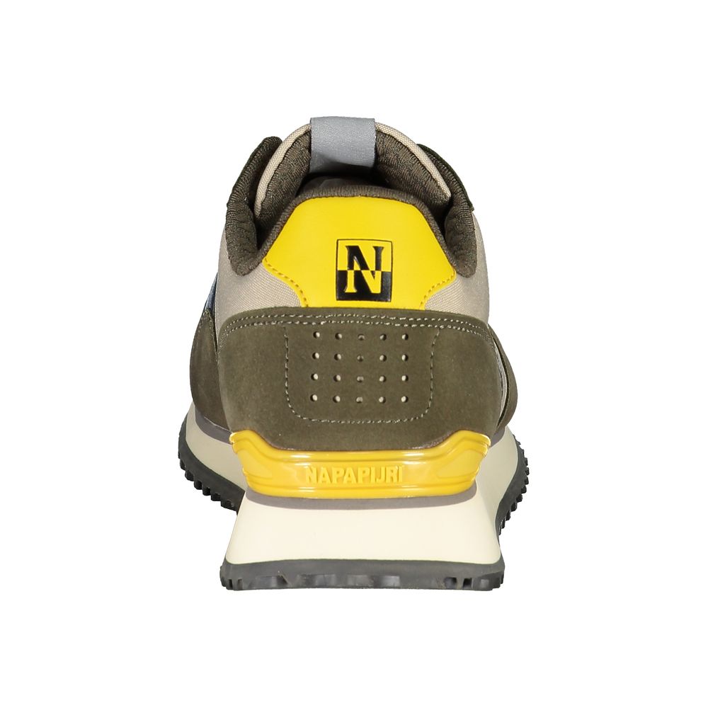 Napapijri – Elegante, beigefarbene, sportliche Schnür-Sneaker