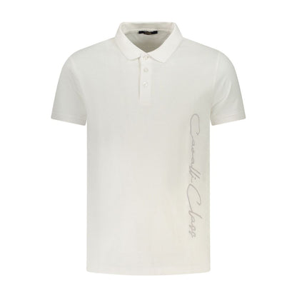 Cavalli Class Poloshirt aus weißer Baumwolle für Herren