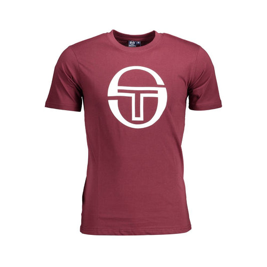 Sergio Tacchini Lila Baumwoll-Herren-T-Shirt