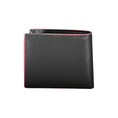 Tommy Hilfiger – Elegante schwarze Lederbrieftasche