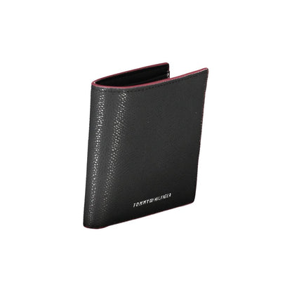 Tommy Hilfiger – Elegante schwarze Lederbrieftasche