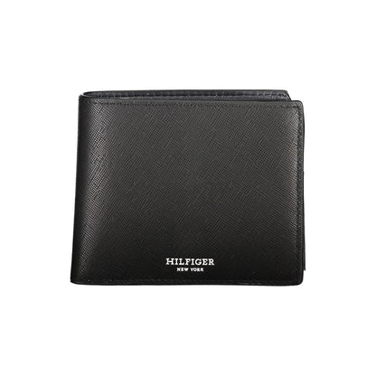 Tommy Hilfiger – Schwarze Lederbrieftasche
