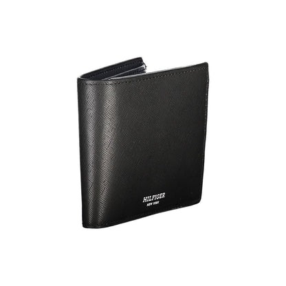 Tommy Hilfiger – Schwarze Lederbrieftasche