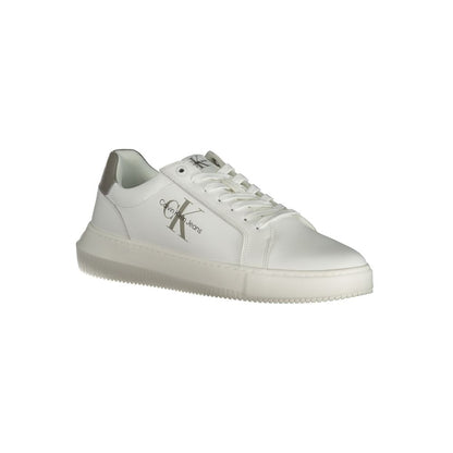 Calvin Klein Herren-Sneaker aus weißem Leder
