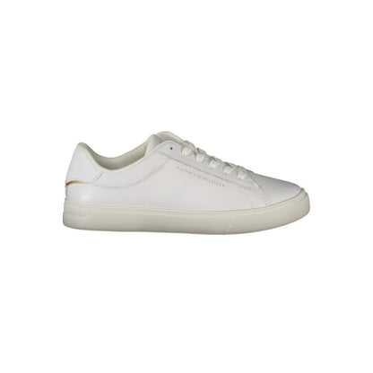 Tommy Hilfiger – Weiße Polyethylen-Sneaker für Damen