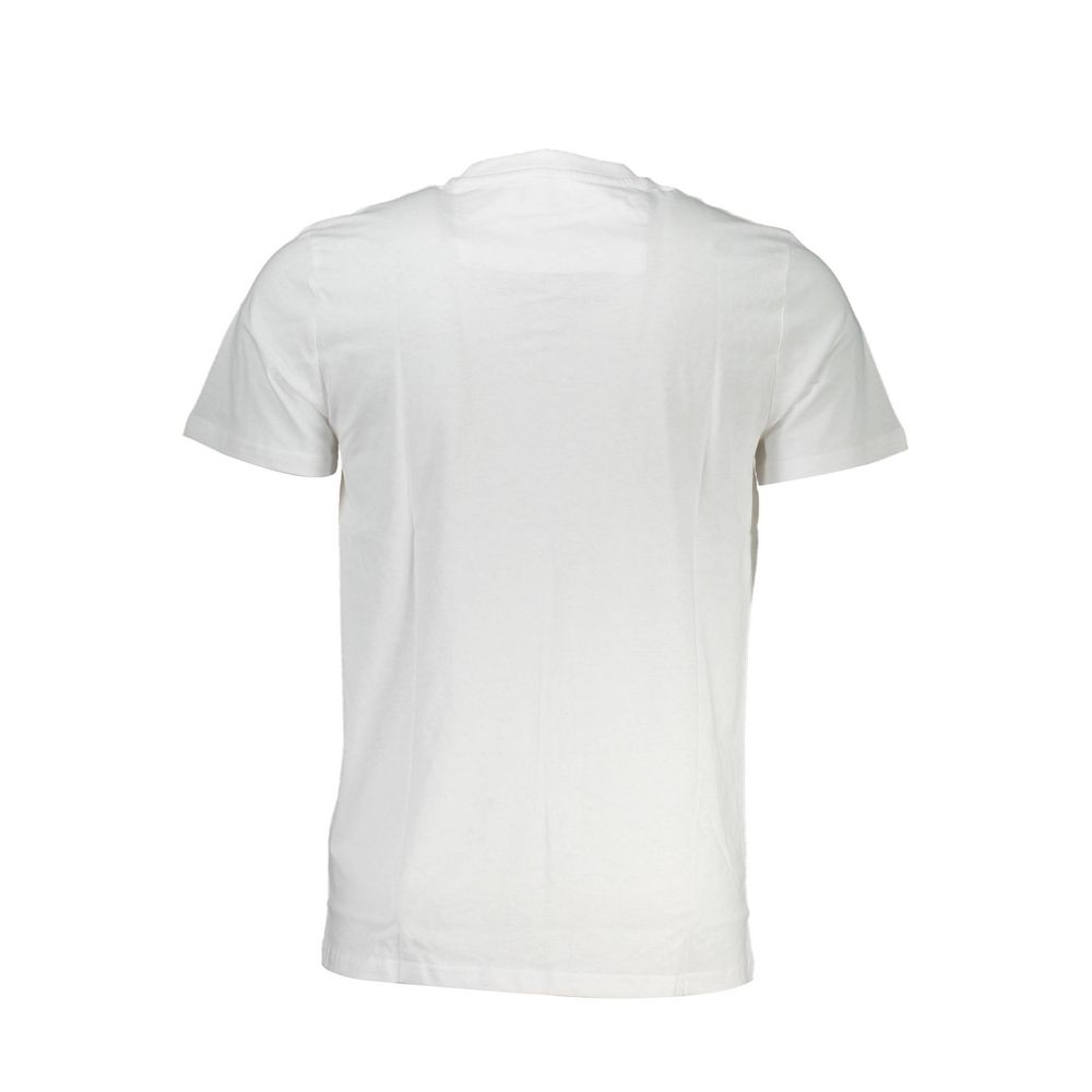 Cavalli Class Weißes Herren-T-Shirt aus Baumwolle