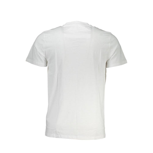 Cavalli Class Weißes Herren-T-Shirt aus Baumwolle
