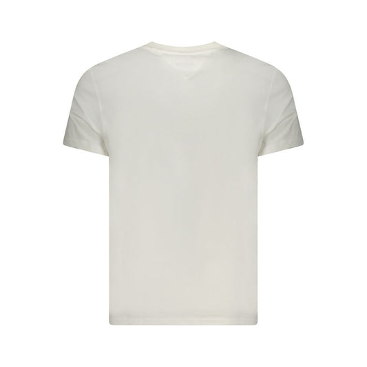 Tommy Hilfiger – Weißes Herren-T-Shirt aus Baumwolle