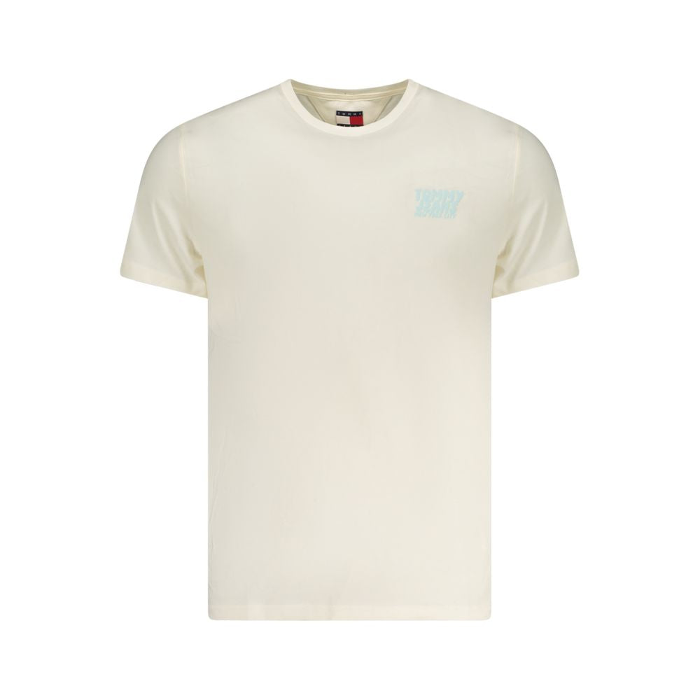 Tommy Hilfiger Beiges Baumwoll-T-Shirt für Herren