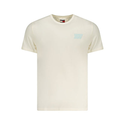 Tommy Hilfiger Beiges Baumwoll-T-Shirt für Herren