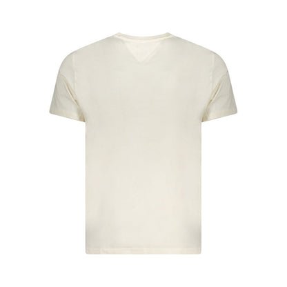 Tommy Hilfiger Beiges Baumwoll-T-Shirt für Herren