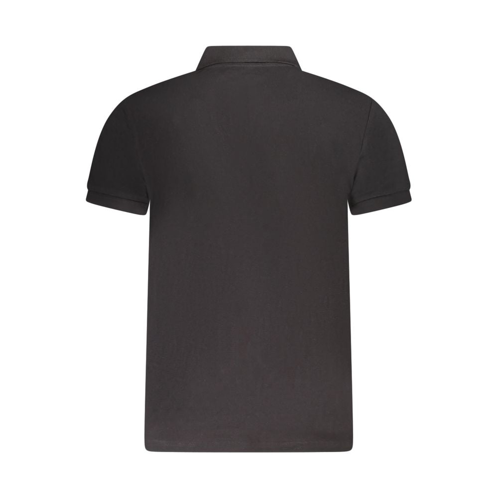Cavalli Class Poloshirt aus schwarzer Baumwolle für Herren
