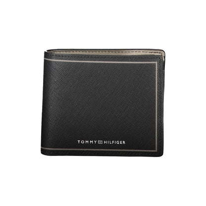 Tommy Hilfiger – Schwarze Lederbrieftasche