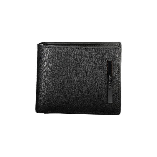 Calvin Klein Schwarze Lederbrieftasche