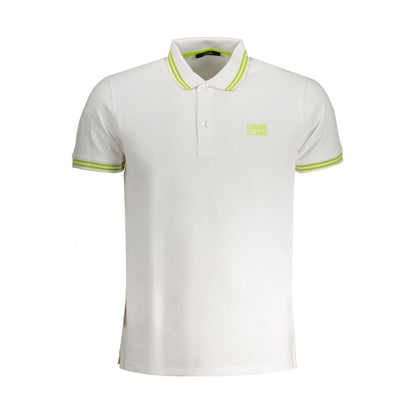 Weißes Poloshirt aus Baumwolle von Cavalli Class