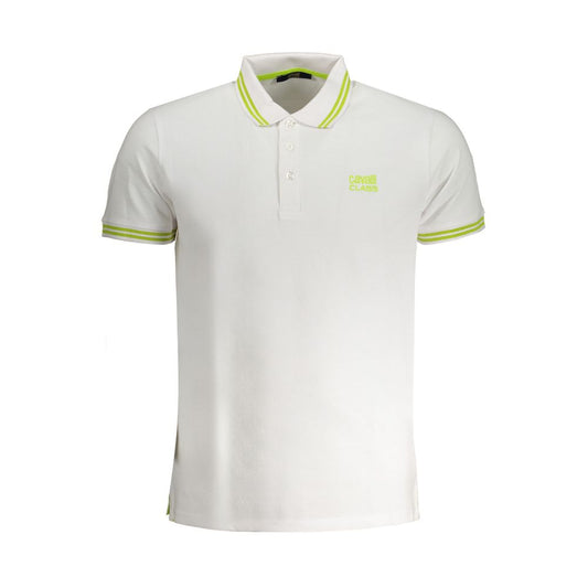 Weißes Poloshirt aus Baumwolle von Cavalli Class