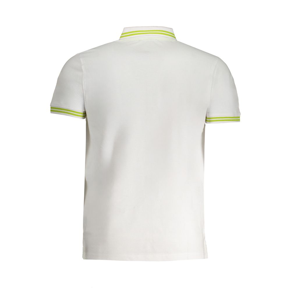 Cavalli Class Weißes Baumwoll-Polohemd für Herren