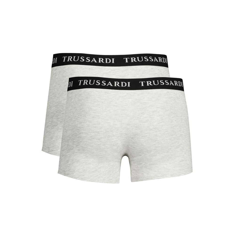 Trussardi Braune Herren-Boxershorts aus Baumwolle