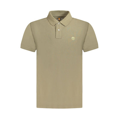 Timberland Herren Poloshirt aus brauner Baumwolle