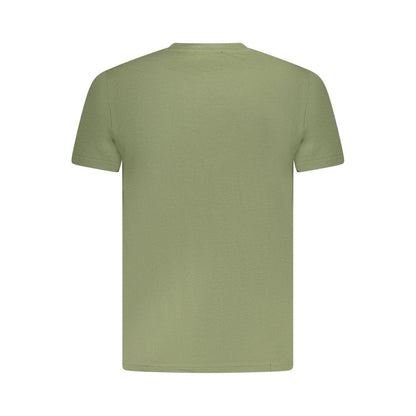 Cavalli Class Grünes Herren-T-Shirt aus Baumwolle