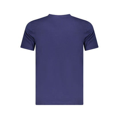 Cavalli Class Herren-T-Shirt aus blauer Baumwolle