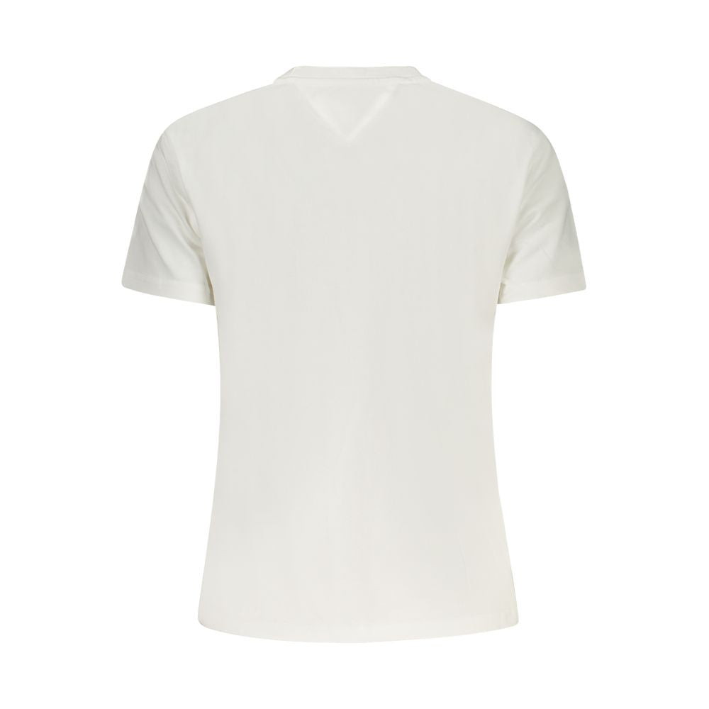 Tommy Hilfiger Beiges Baumwoll-T-Shirt für Damen