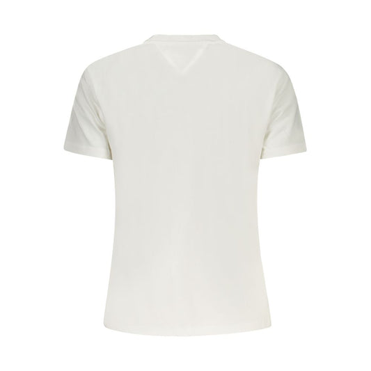Tommy Hilfiger Beiges Baumwoll-T-Shirt für Damen