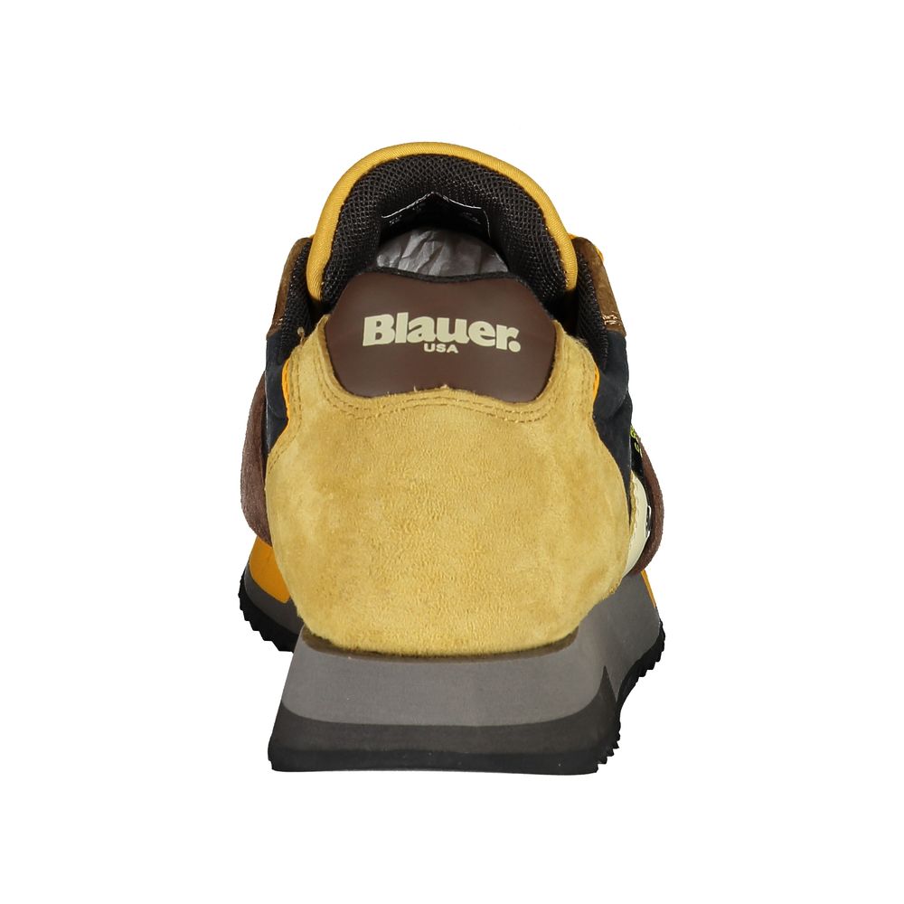 Blauer Chic – Kontrast-Sneaker mit Schnürung