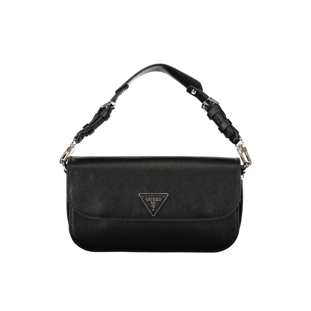 Guess Jeans – Schwarze Polyethylen-Handtasche
