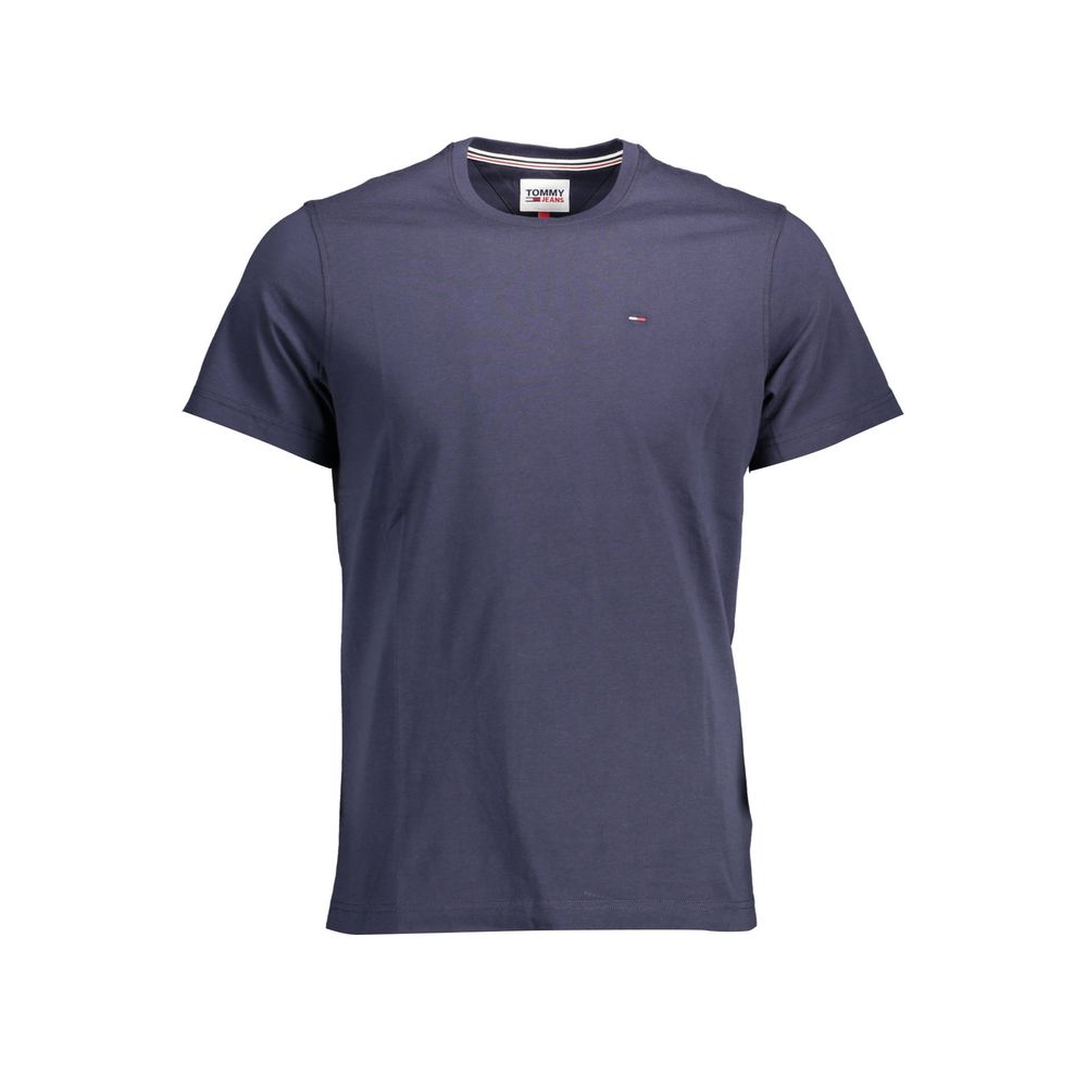 Tommy Hilfiger – Blaues Baumwoll-T-Shirt
