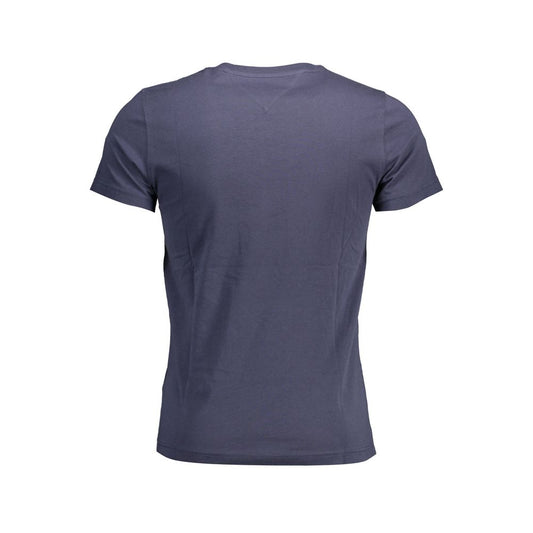 Tommy Hilfiger – Blaues Baumwoll-T-Shirt