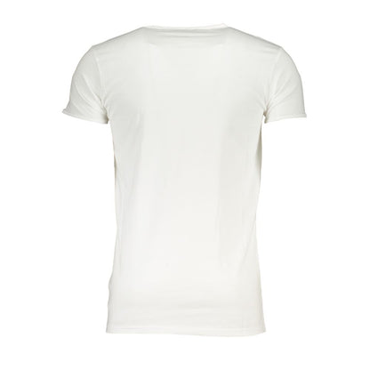 Weißes Baumwoll-T-Shirt der Cavalli Class