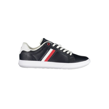 Tommy Hilfiger – Elegante blaue Schnür-Sneaker mit Kontrastdetails