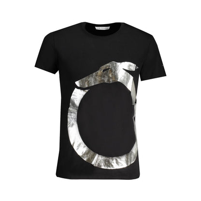 Trussardi Schwarzes Baumwoll-T-Shirt