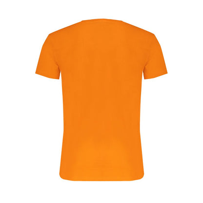 Orangefarbenes Baumwoll-T-Shirt von Trussardi