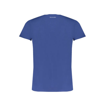 Blaues Baumwoll-T-Shirt von Trussardi
