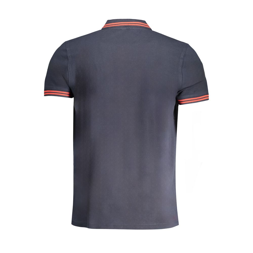 Cavalli Class Poloshirt aus blauer Baumwolle